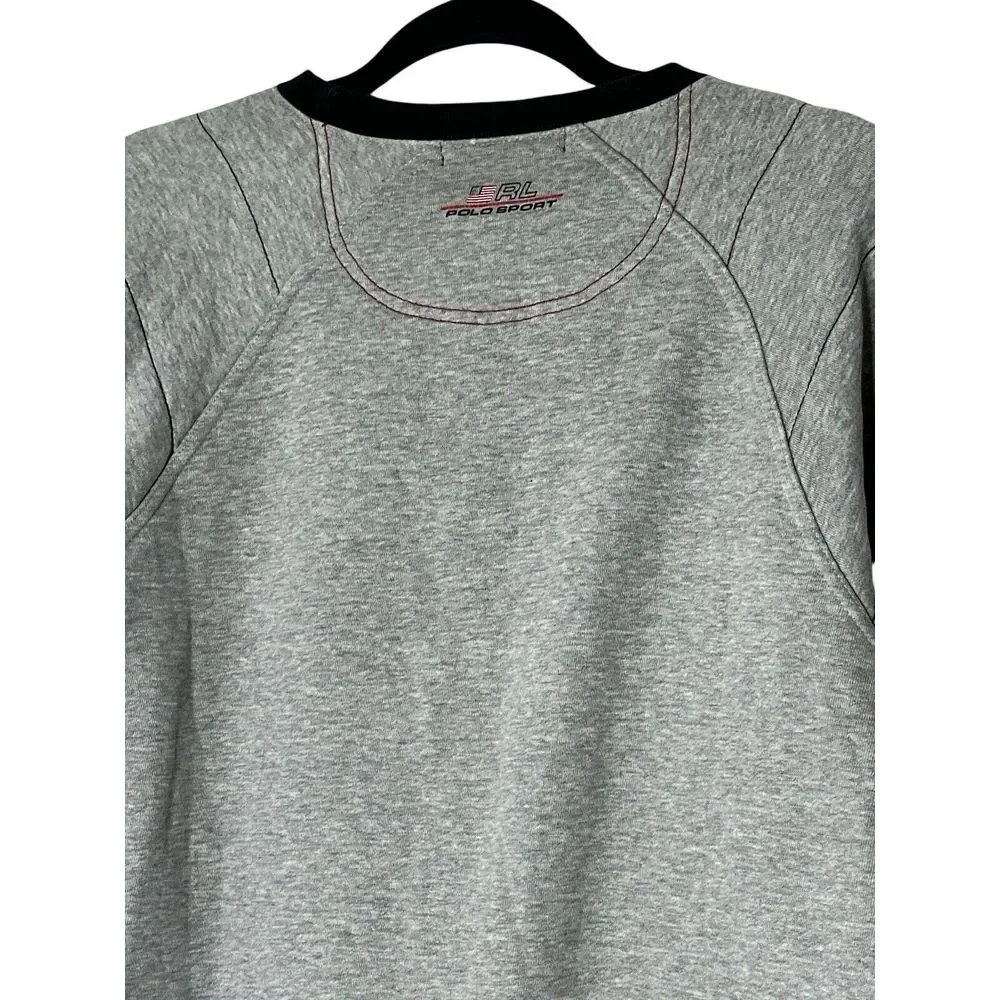 Vintage Polo Sport Ralph Lauren Crewneck Small  Grey USA 90's  Y2K Outdoor‎